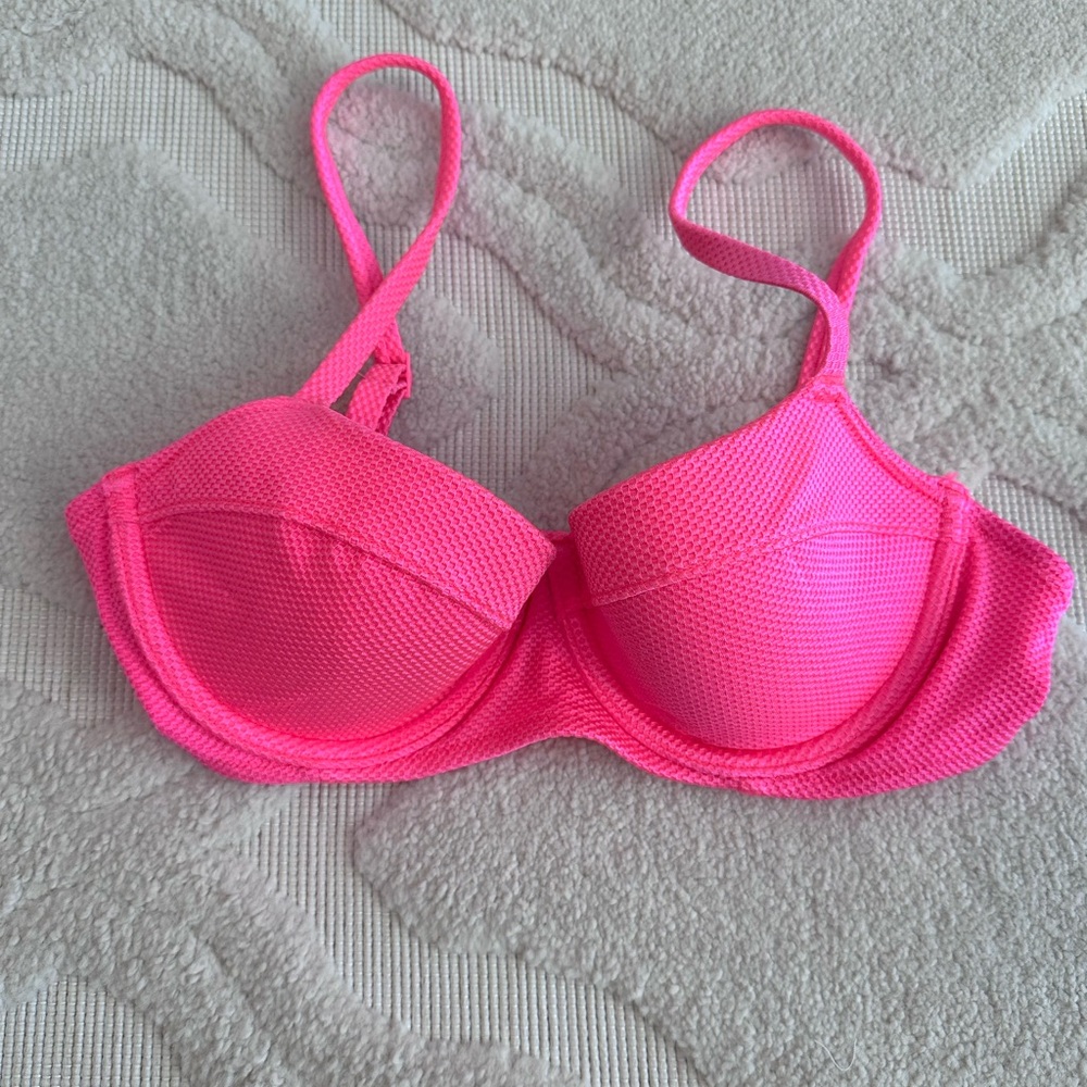 Aerie Vibrant Pink Women's Bikini Top